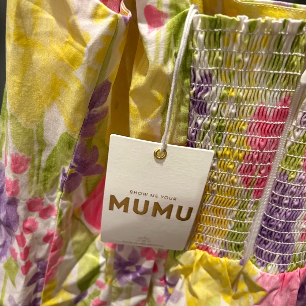 Show Me Your Mumu Prim Mini Dress Blooming Tulips - Picture 6 of 6
